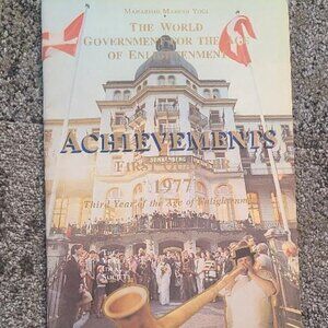 Maharishi Mahesh Yogi 1977 Achievements Book